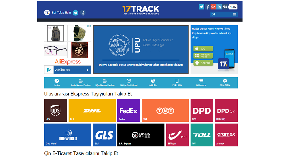 17track.net nedir? Nasıl kullanılır?