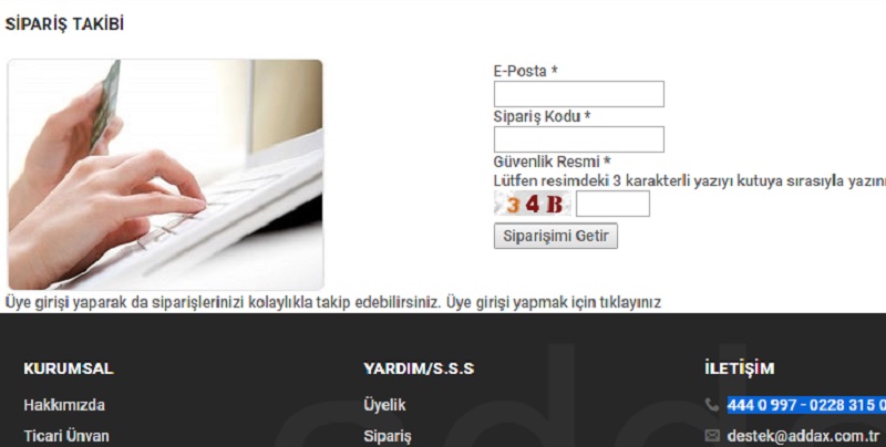 Addax Kargo Takibi