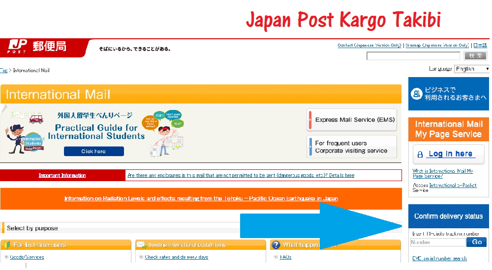 Japan Post kargo takibi nasıl yapılır?